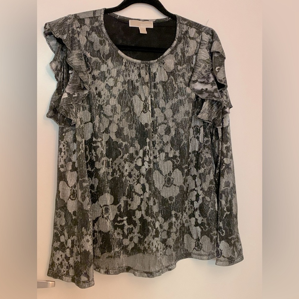 Michael Kors Holiday flowered blouse